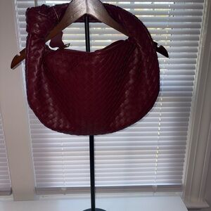 Commense Deep Red Woven Mini Bag